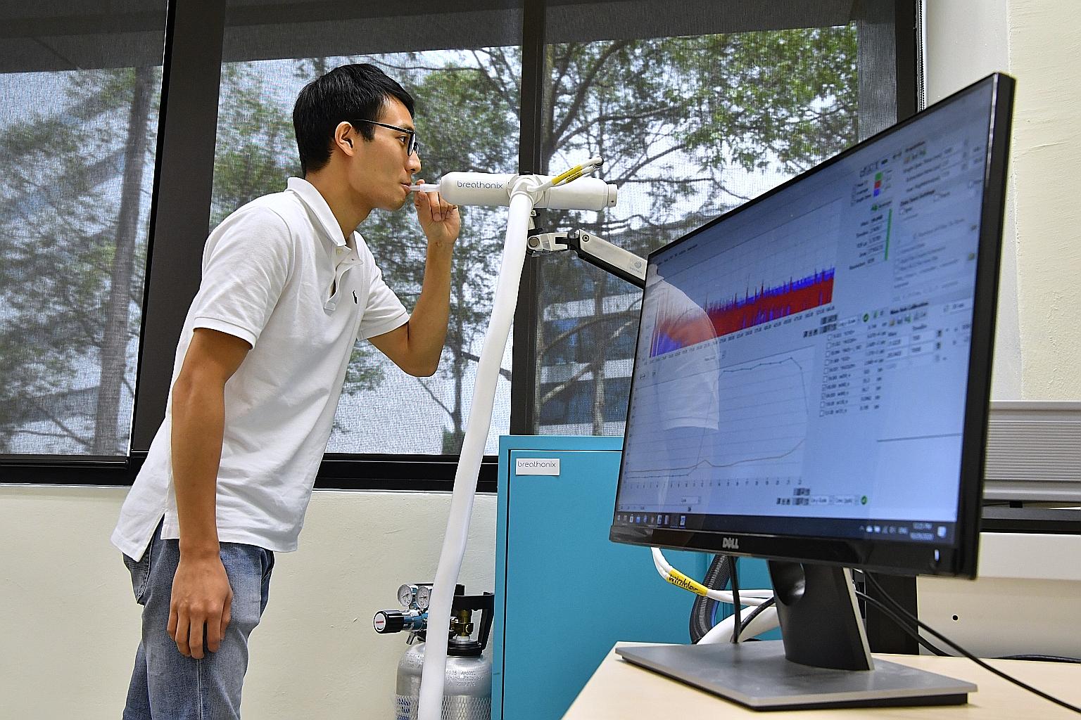 A new Covid-19 breathing test will make results available in less than a minute, at least for Singaporeans.