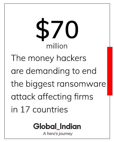 แฮกเกอร์เรียกร้อง 70 ล้านดอลลาร์เพื่อยุติการโจมตีแรนซัมแวร์ที่ใหญ่ที่สุด