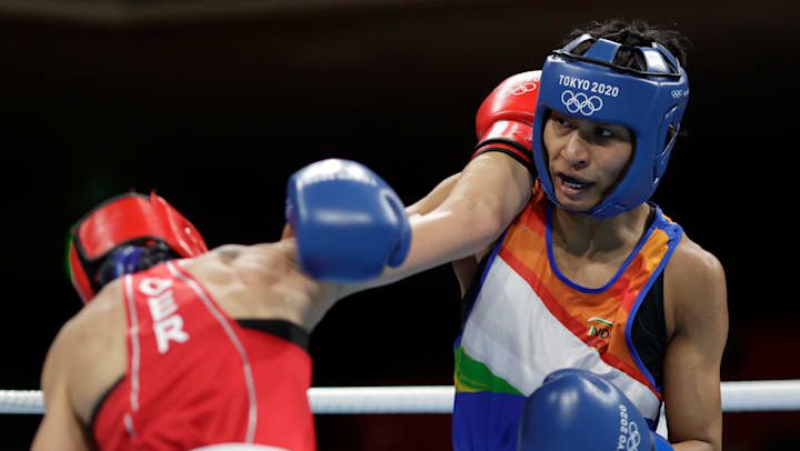 为印度的 Lovlina Borgohain 制造一些噪音。 阿萨姆拳击手向印度保证在东京奥运会上获得第二枚奖牌。 她击败中华台北的陈念瑾，晋级女子69公斤级半决赛。