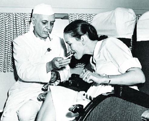 Jawaharlal Nehru's photo clicked by Homai Vyarawalla