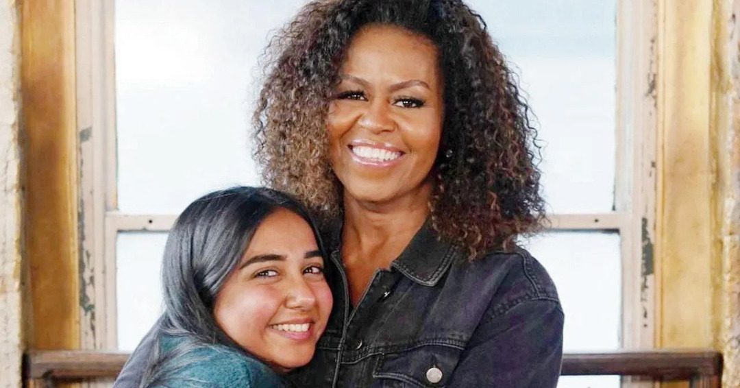 Michelle Obama and Prajakta Koli