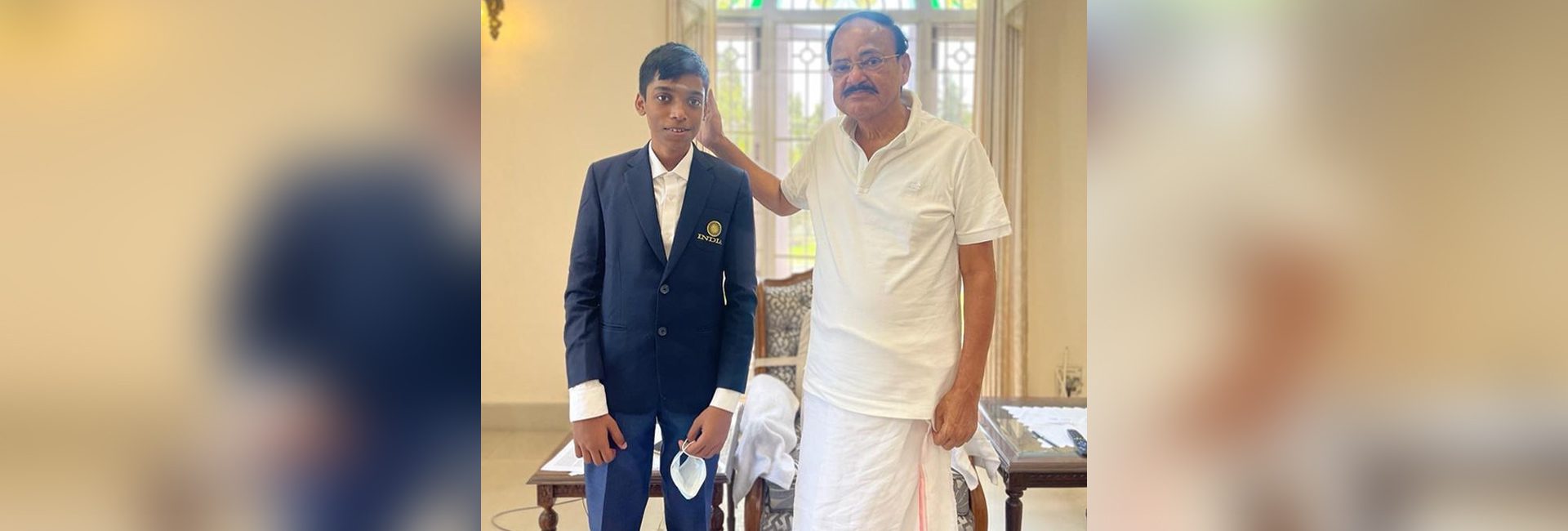  M Venkiah Naidu greets chess prodigy Praggnandhaa global indian 