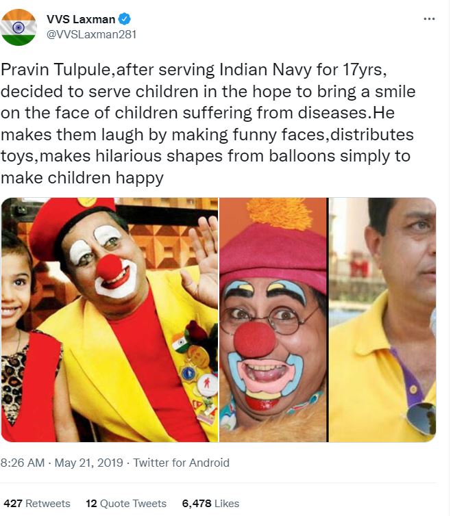 Pravin Tulpule | Clown medico | Indiano globale