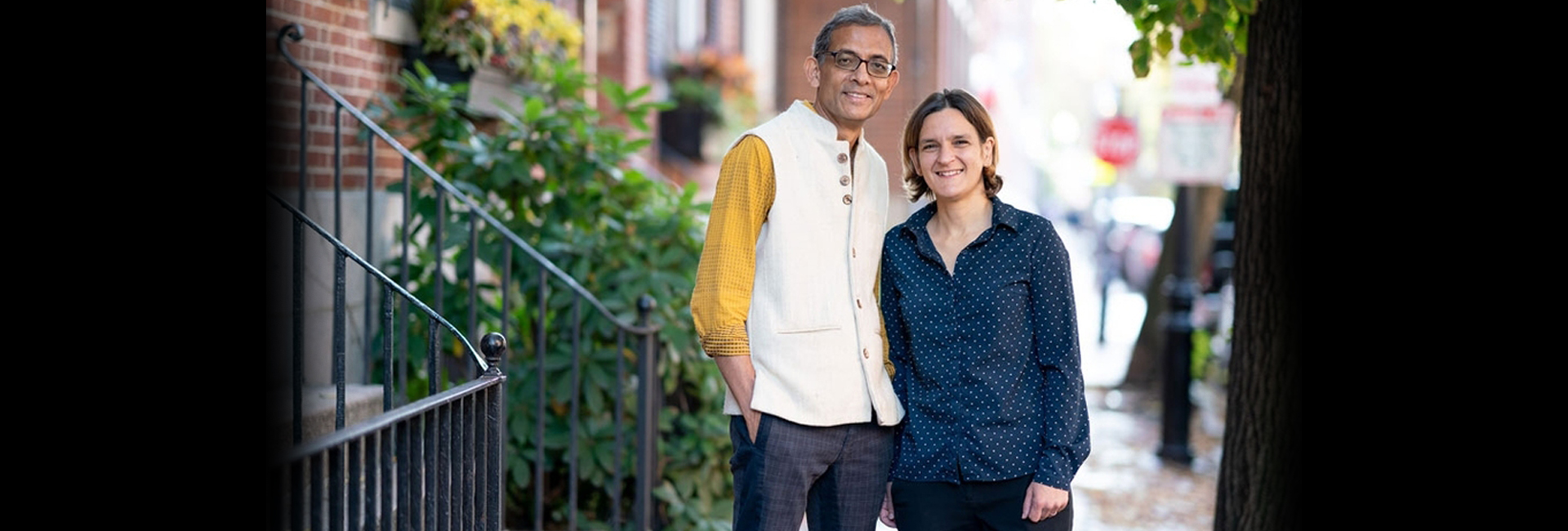 economist Abhijit Banerjee and Esther Duflo