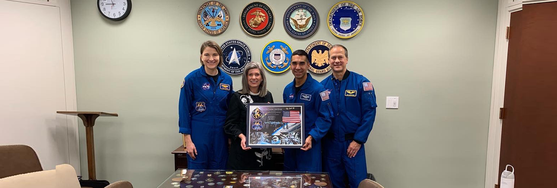 Indian-American NASA astronaut and the other members of Team Artemis met Congresswoman Ashley Hinson and Senator Joni Ernst in Washington DC, to thanks them for their support to the project.