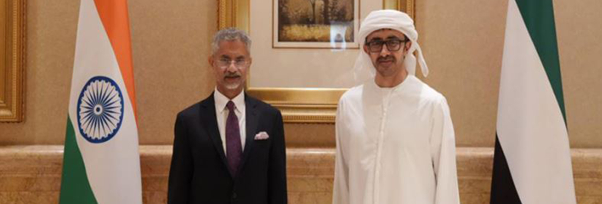 EAM Jaishankar met HH Sheikh Abdullah Bin Zayed Al Nahyan in Abu Dhabi