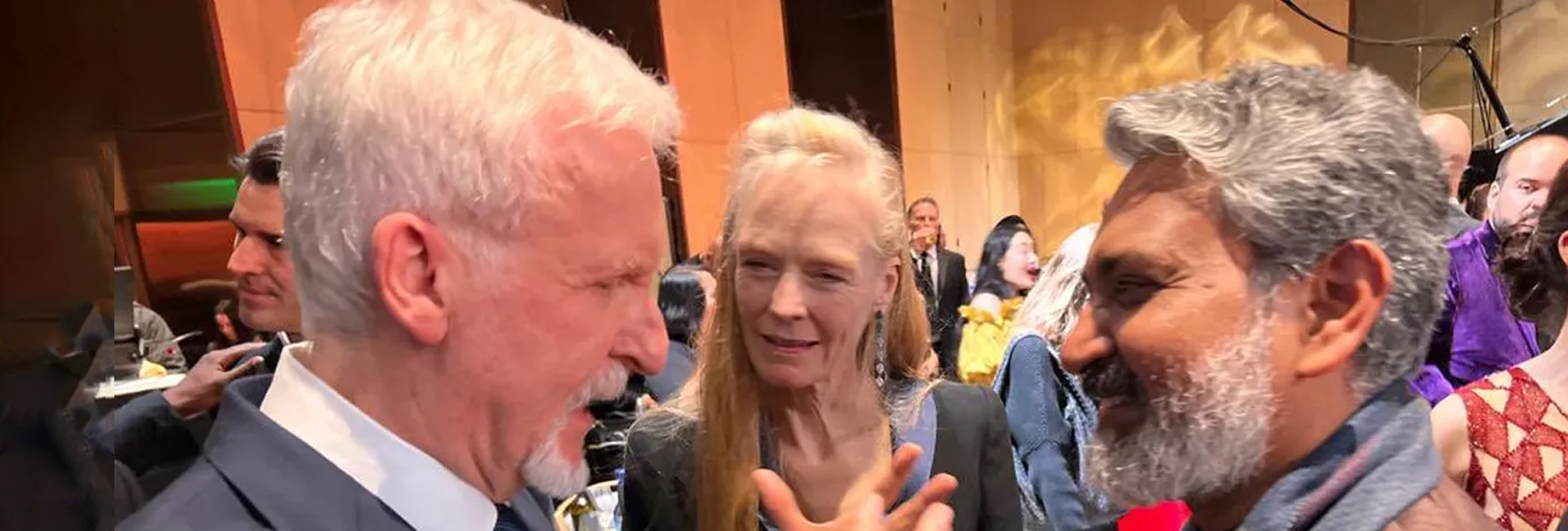 Not just Indians, but it seems like famed filmmaker James Cameron also loved the movie RRR. Sharing a moment with director SS Rajamouli, during the Golden Globe after party, Cameron told him that he liked the movie so much he recommended to his wife Suzy and watched it again with her.