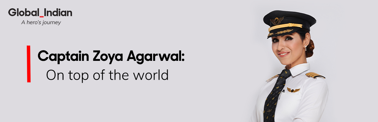 Indiase leider | Kapitein Zoya Agarwal | Wereldwijde indiaan