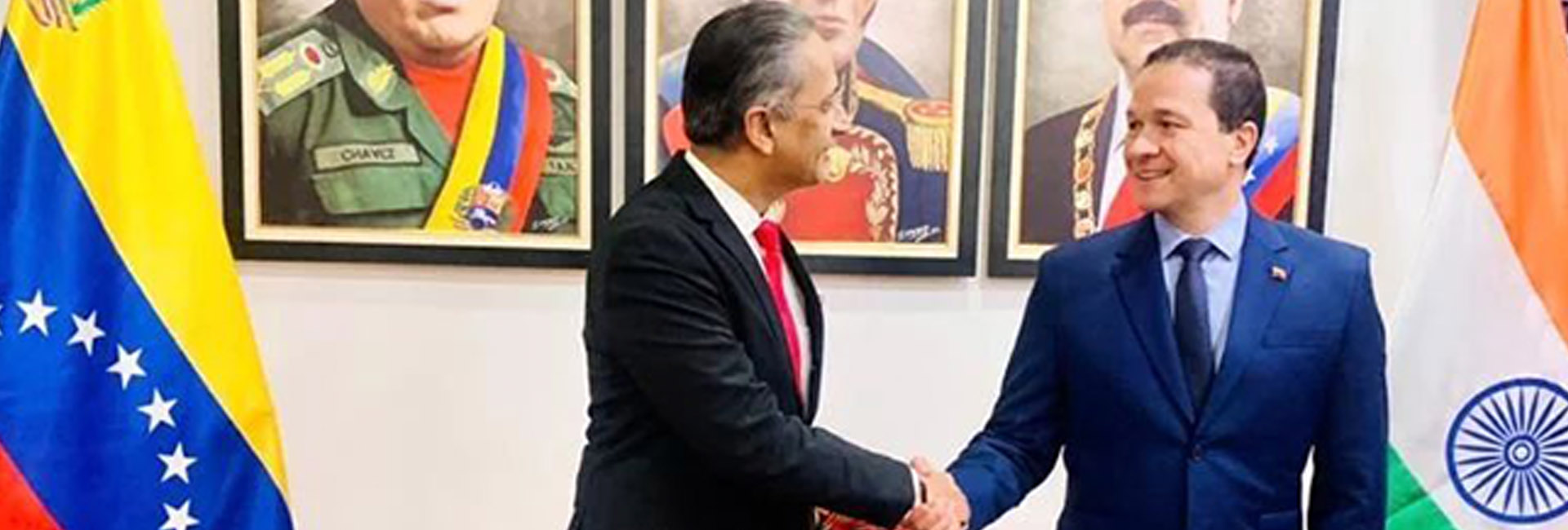 During the meeting with foreign minister of Venezuela, Carlos Faria, the Indian ambassador to Venezuela, Abhishek Singh gifted him millet products. He briefed Faria about International Year of Millets 2023 and the health benefits of millets.