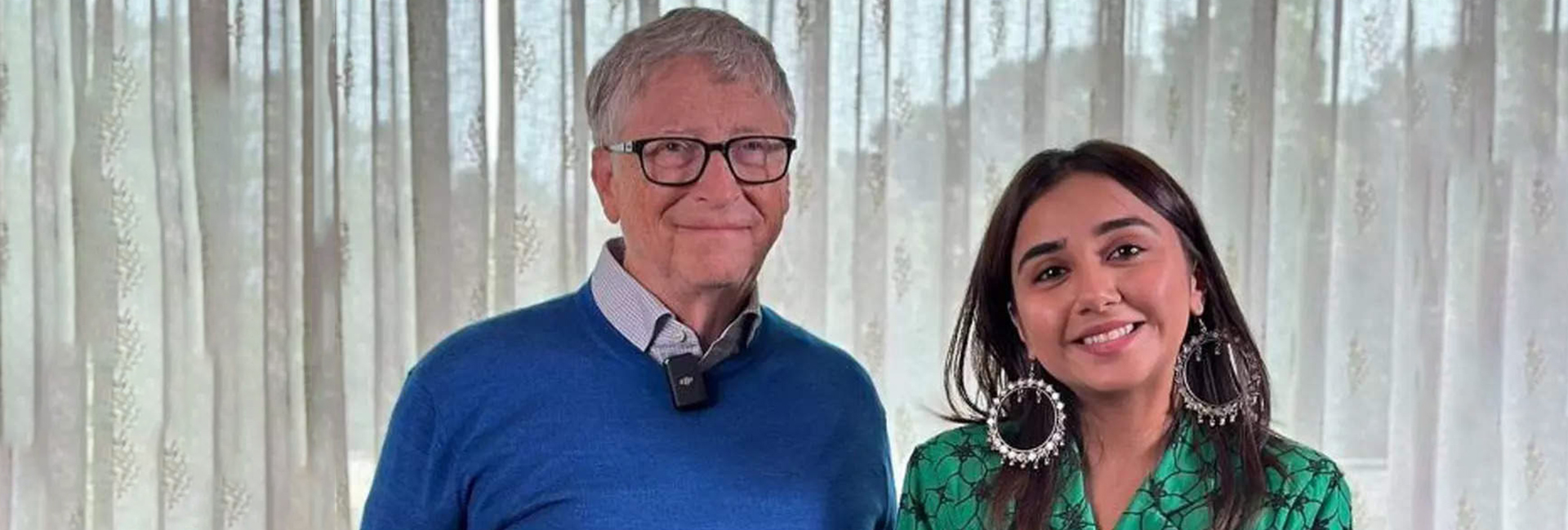 YouTuber Prajakta Koli interviews Bill Gates