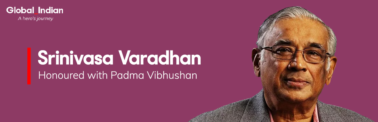인도계 미국인 수학자 Srinivasa Varadhan을 위한 Padma Vibhushan