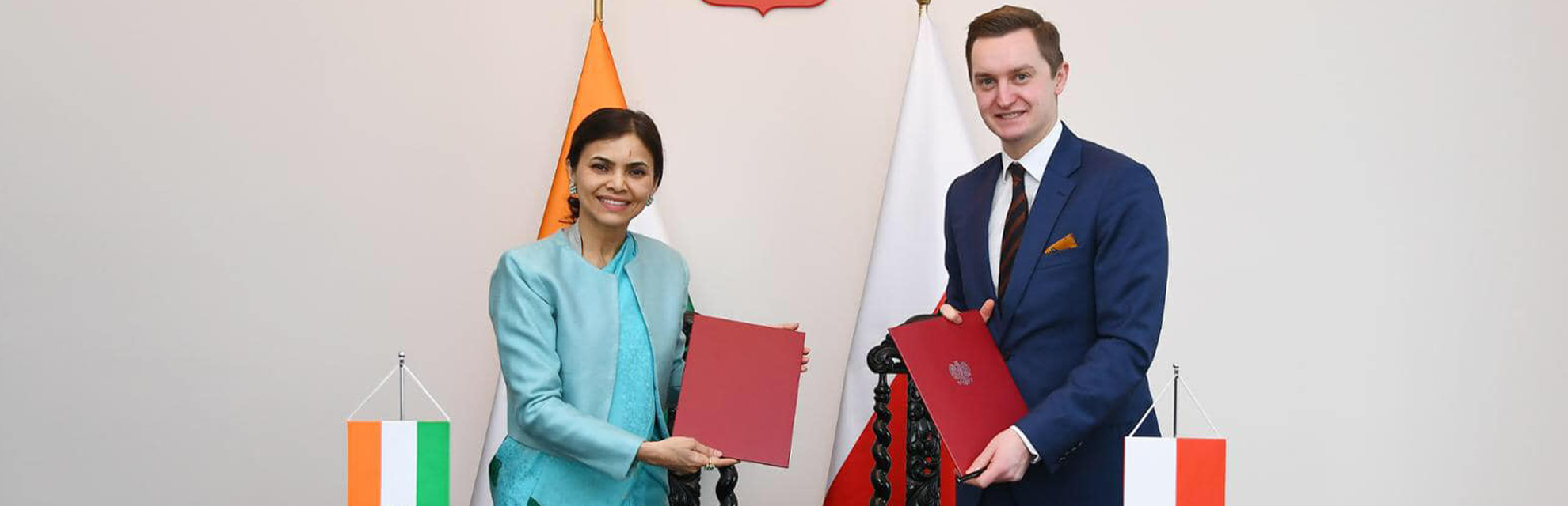 The signing of India-Poland treaty on mutual legal assistance in criminal matters