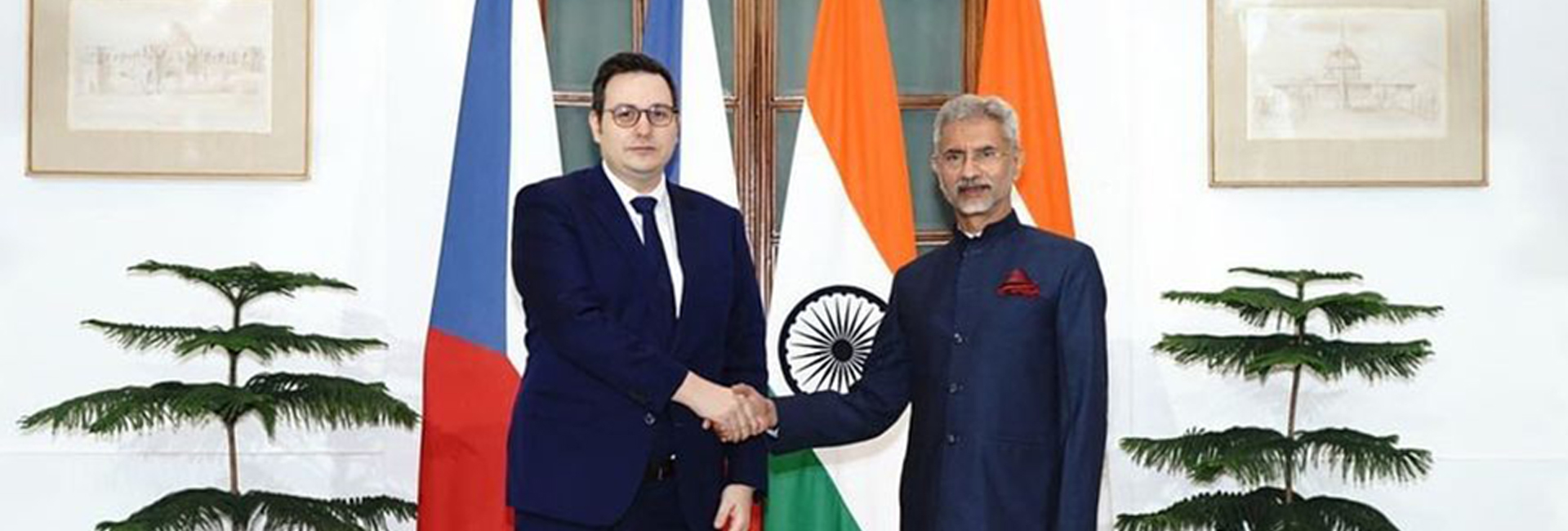 Foreign Minister Jan Lipavsky of Czech Republic meets his Indian counterpart in New Delhi