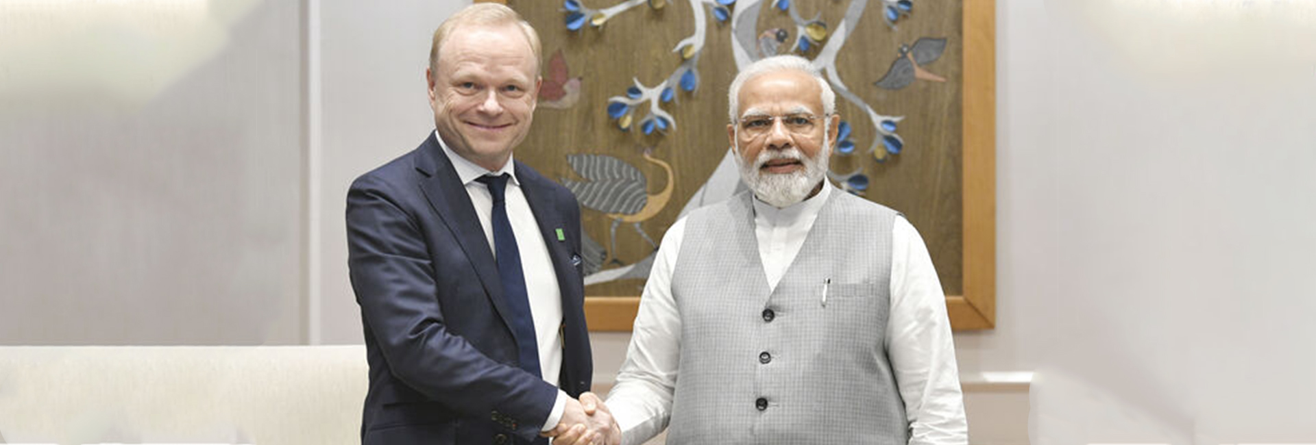 Nokia CEO Pekka Lundmark talks about the meeting with PM Modi