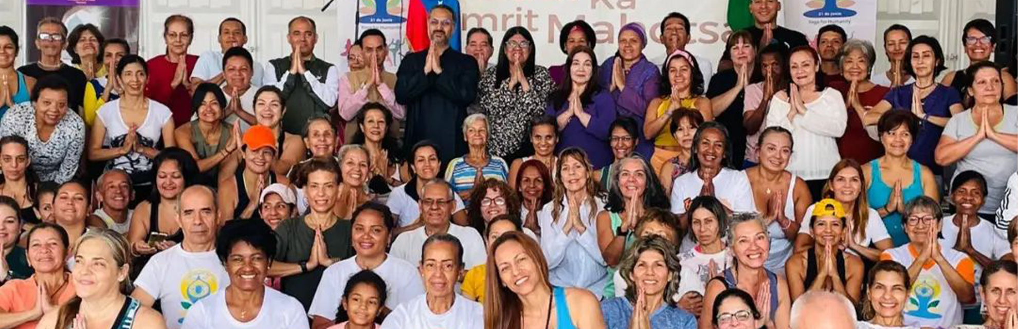Curtain raiser of the upcoming International Day of Yoga at Carcass, Venezuela