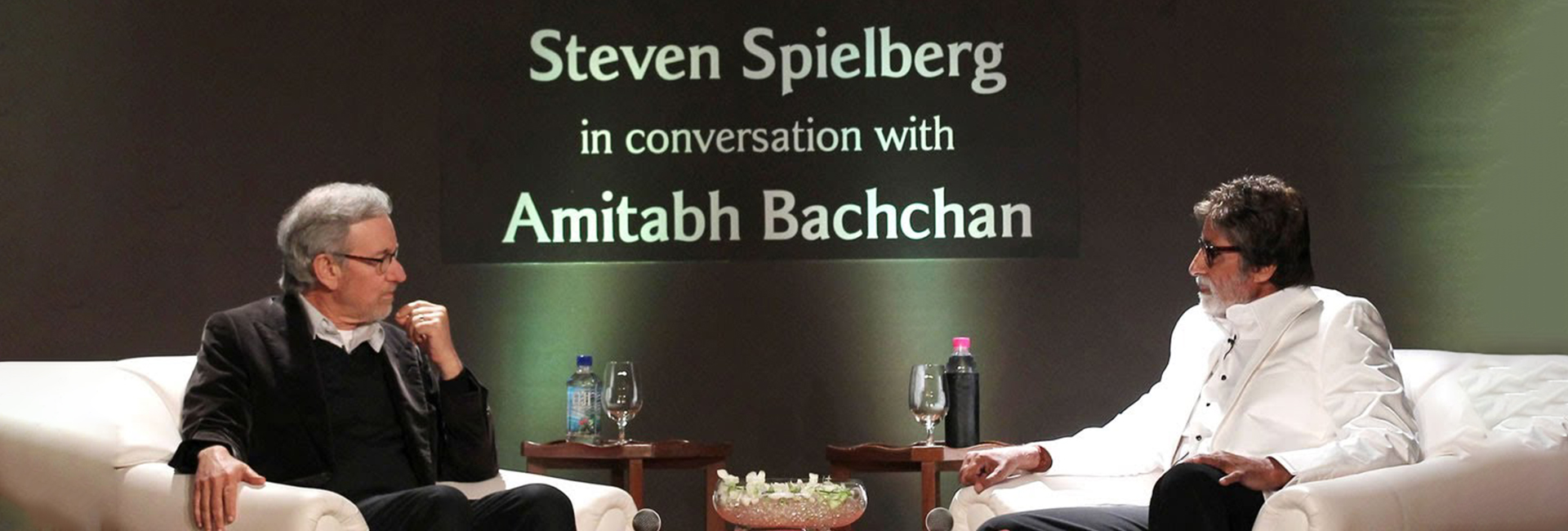 Steven Spielberg in conversation with Amitabh Bachchan