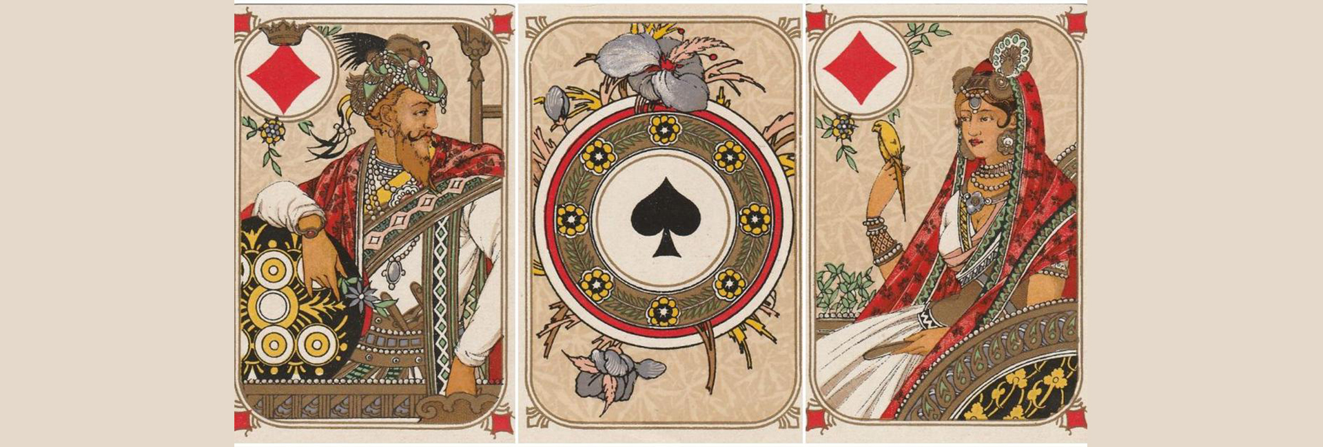 How Mughal badshahs and begums became a source of inspiration for 19th-century French playing cards