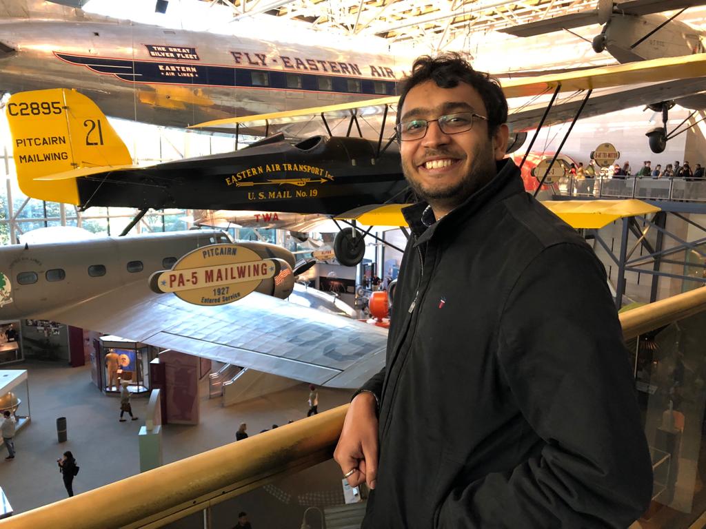 Sross Gupta at National Air Museum, Washington DC