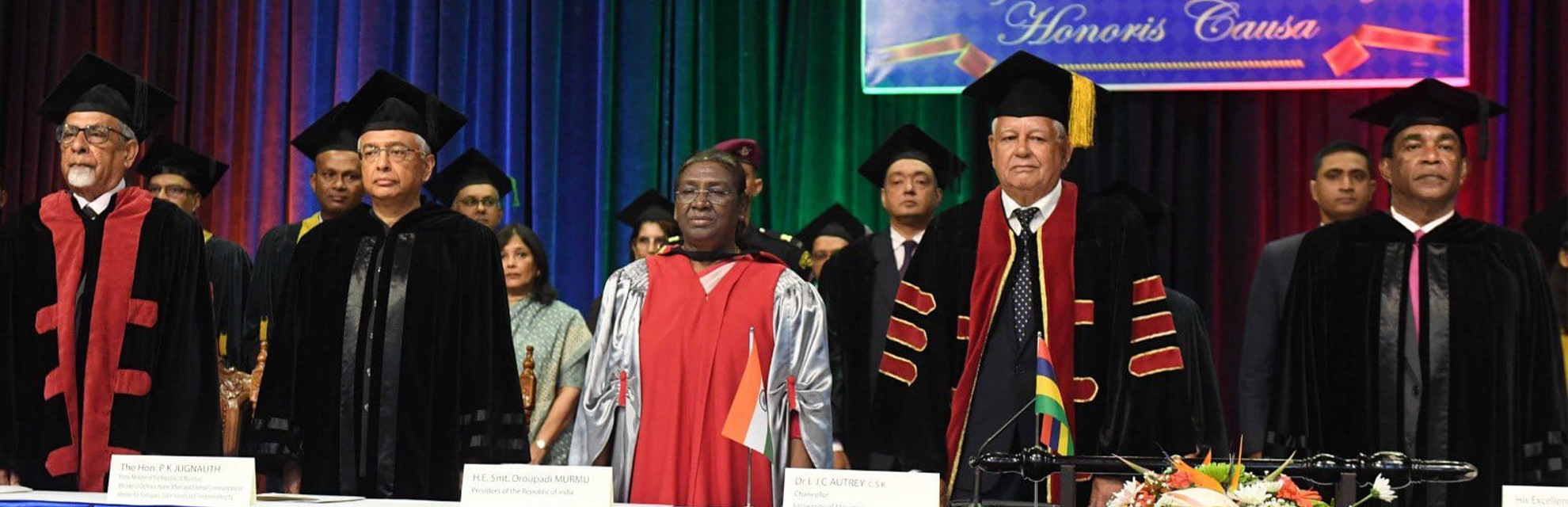 President Droupadi Murmu conferred with the honorary degree of Doctor of Civil Law by the University of Mauritius