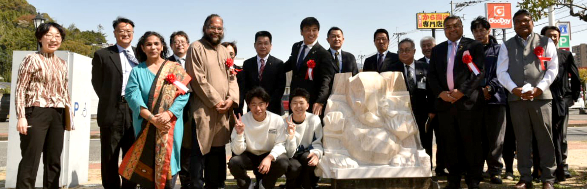 Ganesha statue installed in front of Nakama Harmony Hall