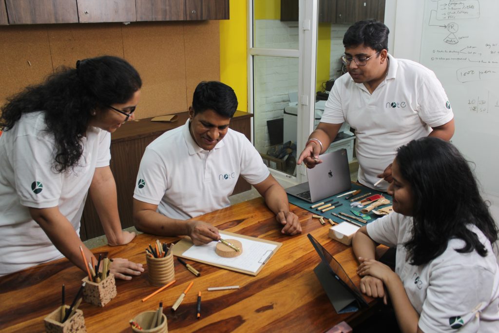Saurabh with his team