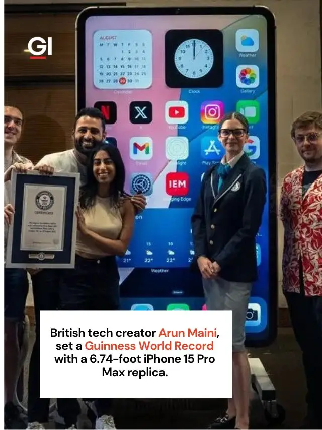 British YouTuber Arun Rupesh Builds World’s Largest iPhone