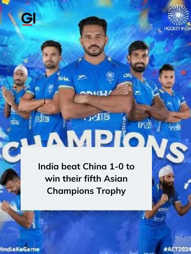 India won the Asian Champions Trophy for a record fifth time