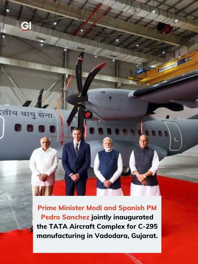 PM Modi, Spain PM Sanchez inaugurate India’s first private military aircraft plant in Vadodara