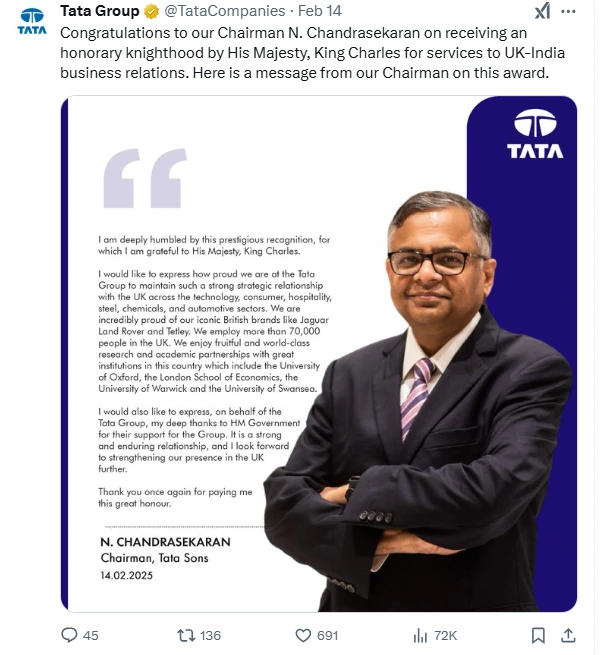 Indian leader | N Chandrasekaran | Global Indian