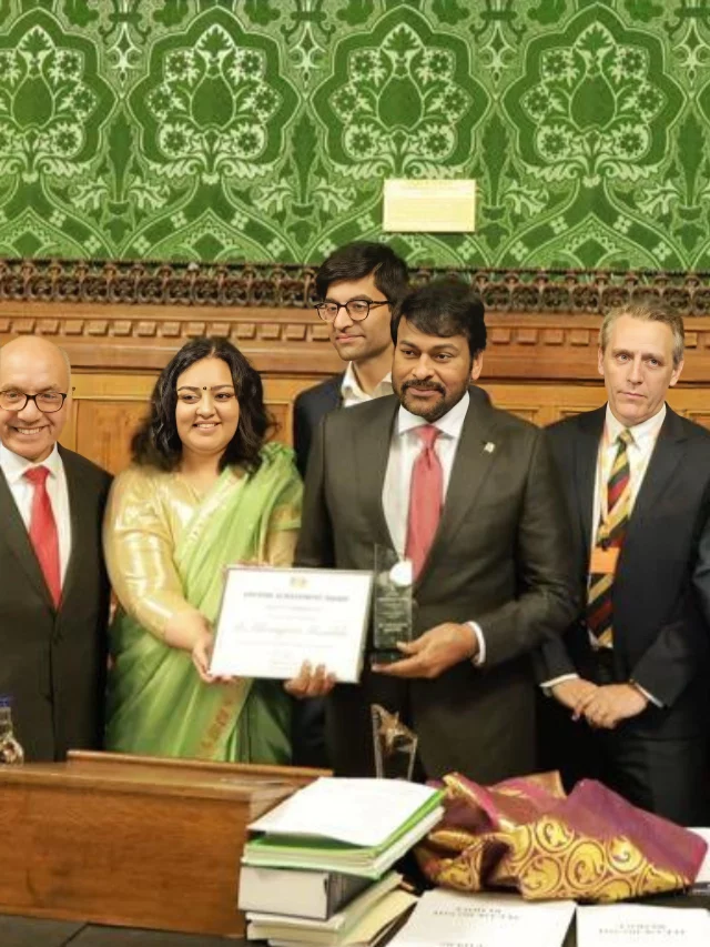 Megastar Chiranjeevi receives a historic honour in the UK Parliament
