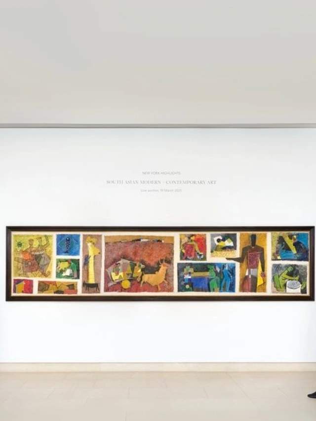 From ₹1,400 to ₹119 crore — M.F. Husain’s Gram Yatra sets a new record in modern Indian art