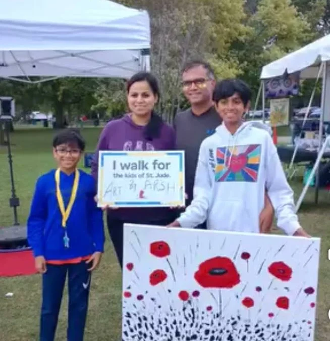 With $22,000 raised and counting, teen artist Arsh Pal is on a mission to paint with purpose