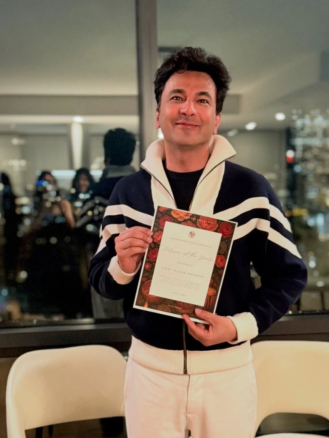 Chef Vikas Khanna receives Harvard University’s South Asian Association ‘Person of the Year’ honor for his work in sharing Indian food with the world.