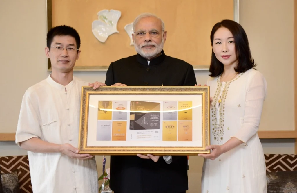 Professor Wang Zhicheng with Indian PM Modi