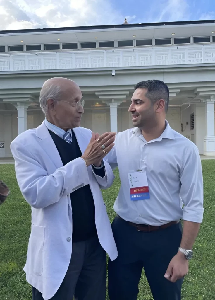 Karan Chopra with Dr Vasant Lad