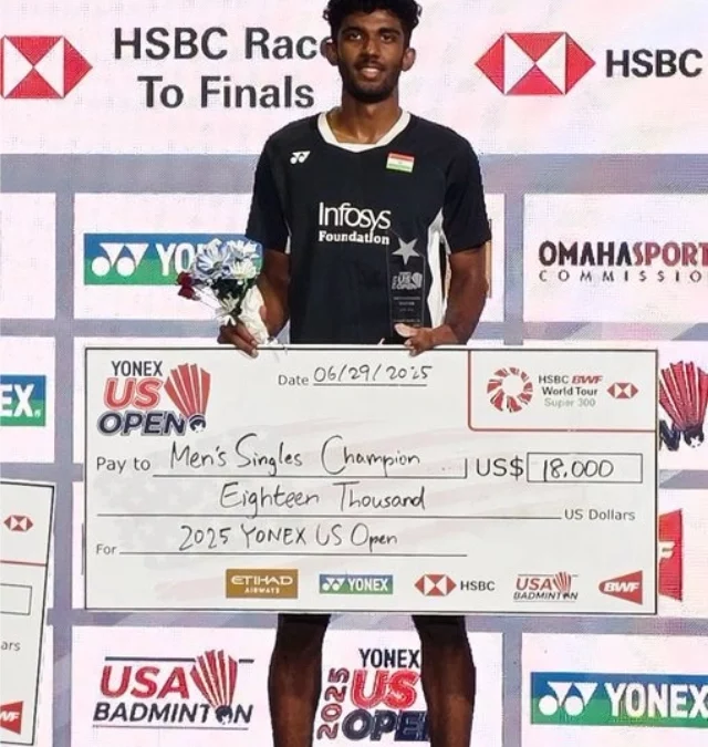 India’s first BWF World Tour title of 2025 has a new name: Ayush Shetty.