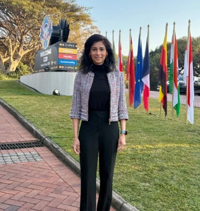 Gita Gopinath returns to Harvard University economics faculty after historic IMF leadership.
