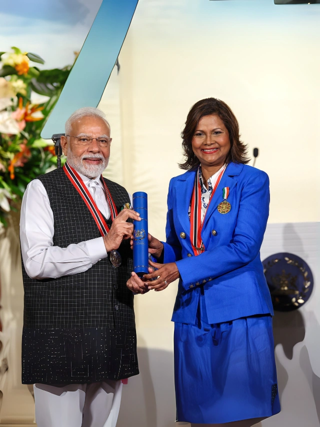 Le Premier ministre Modi reçoit sa 25e distinction mondiale, devenant ainsi le premier dirigeant étranger à se voir décerner l'Ordre de la République de Trinité-et-Tobago.
