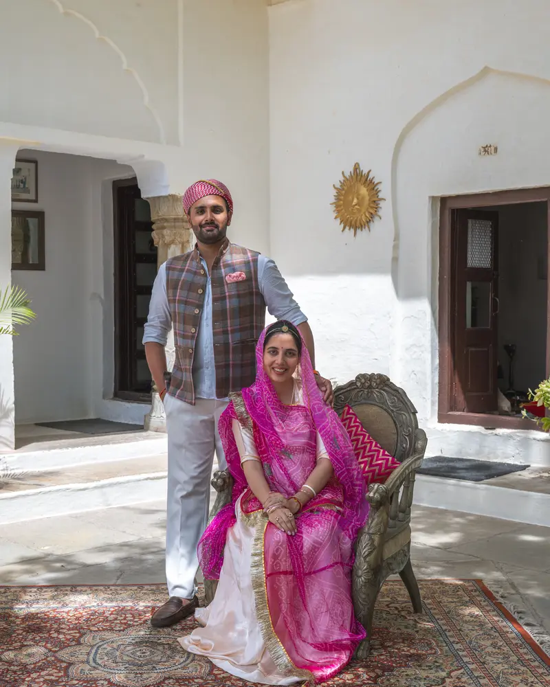 Divyraj Singh Karansae and his wife Nityasri Rathore | Global Indian