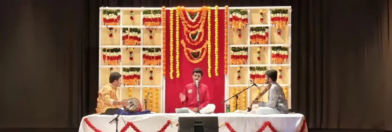 Rahul Vellal at a concert in the U.S.