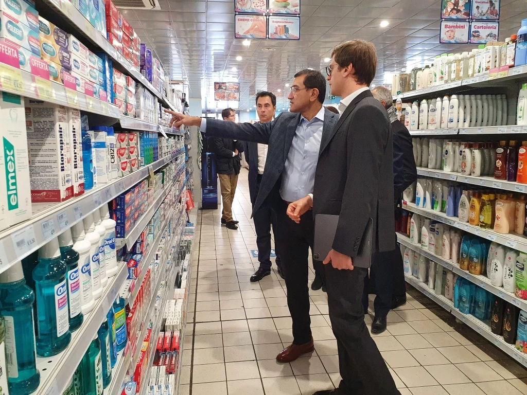 Shailesh during a market tour