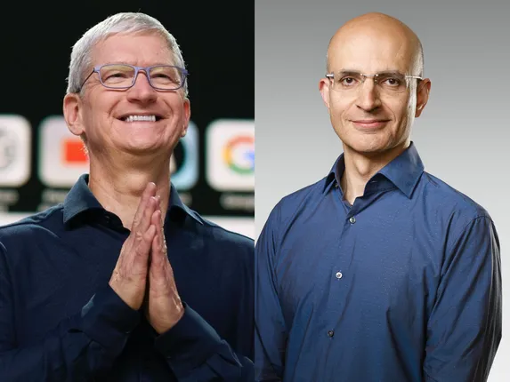 Tim Cook and Sabih Khan | Global Indian