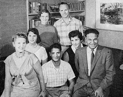 Family picture of Dalip Singh Saund clicked in the year 1957
