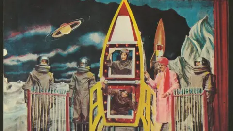 PC Sorcar during one of the shows depicting a scene on the surface of the moon