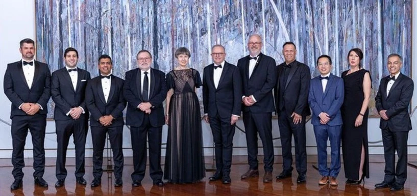 Vikram Sharma with other awardees