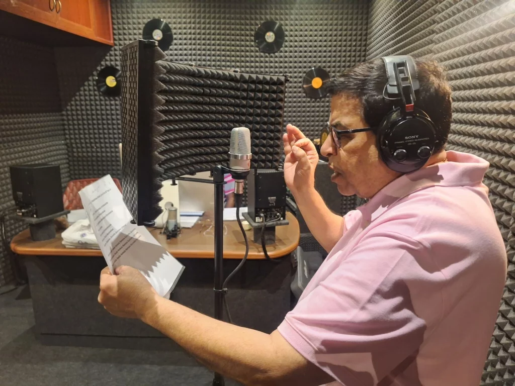 Prana Kishore in his Studio