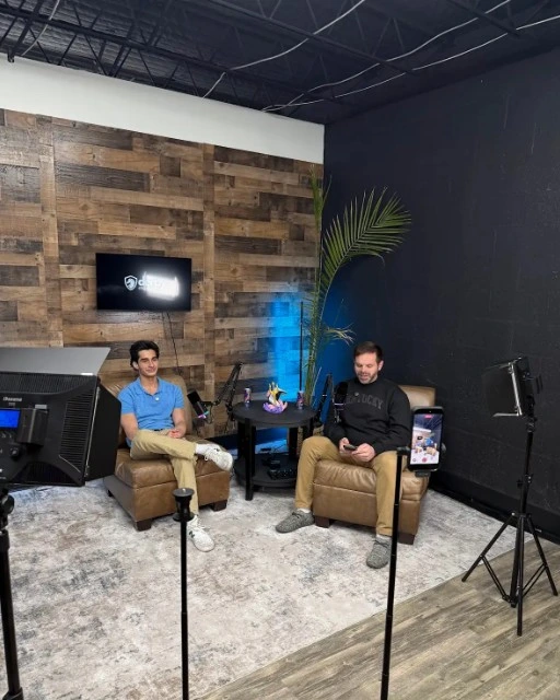 Jahan Taila with Youtuber and Podcaster Phillip Berry