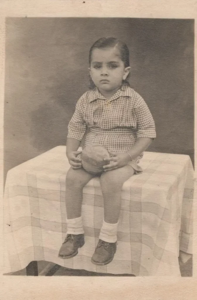 A childhood image of legendary entrepreneur Kanwal Rekhi