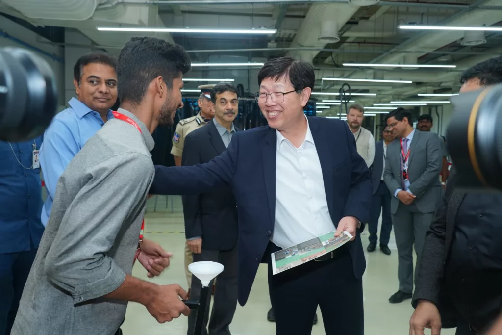 Gorre Ashok with Foxconn Chairman Young Liu