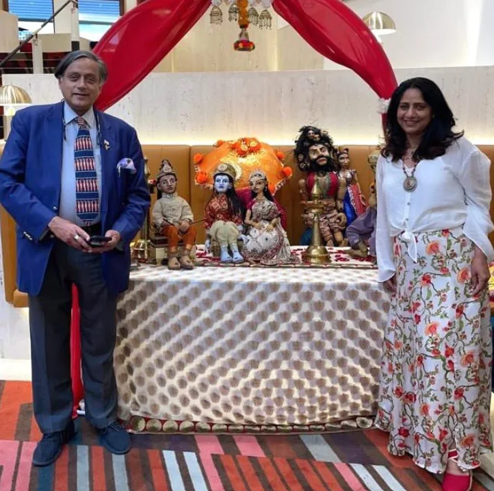 Neelima with Shashi Tharoor